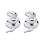 White Snake Earrings - Vignette | Snakes Store