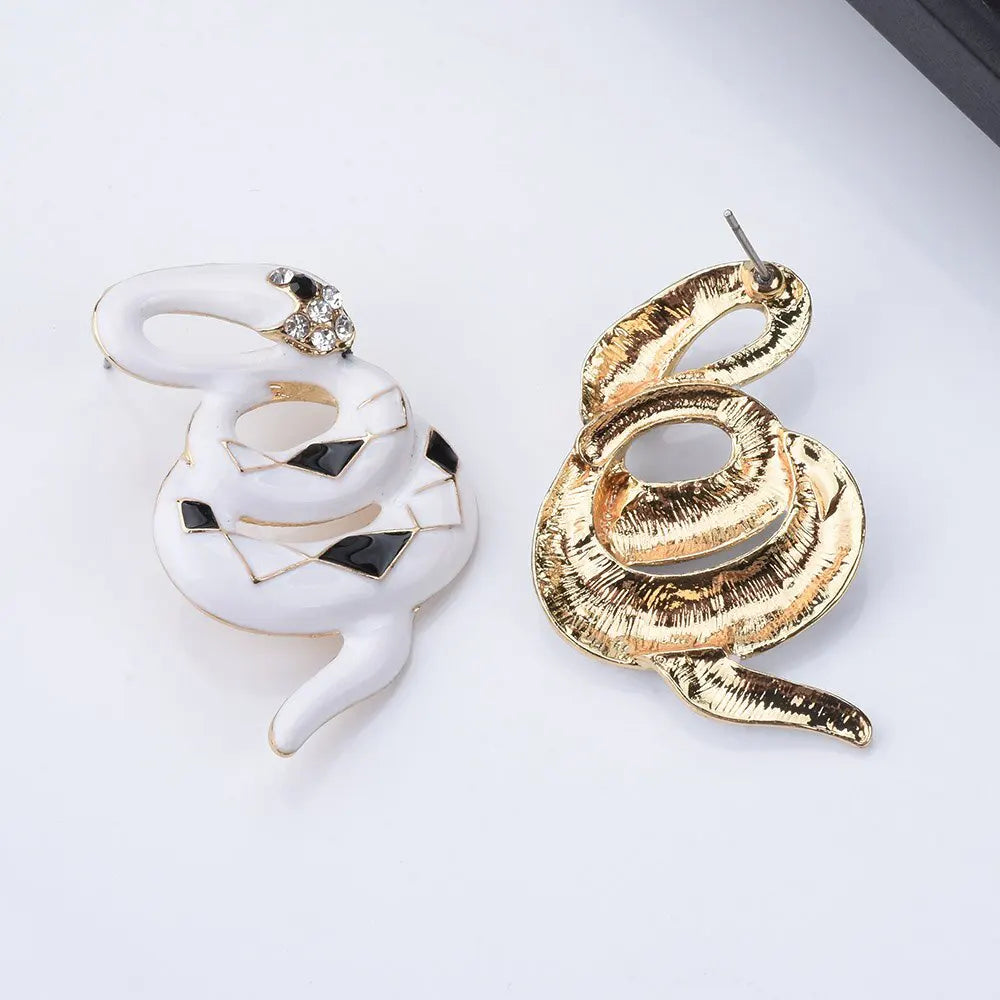 White Snake Earrings Snakes Store™