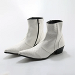 White Snakeskin Boots - Vignette | Snakes Store