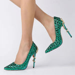 Women's Snakeskin Pumps - Vignette | Snakes Store