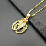 Yellow Gold Snake Pendant - Vignette | Snakes Store