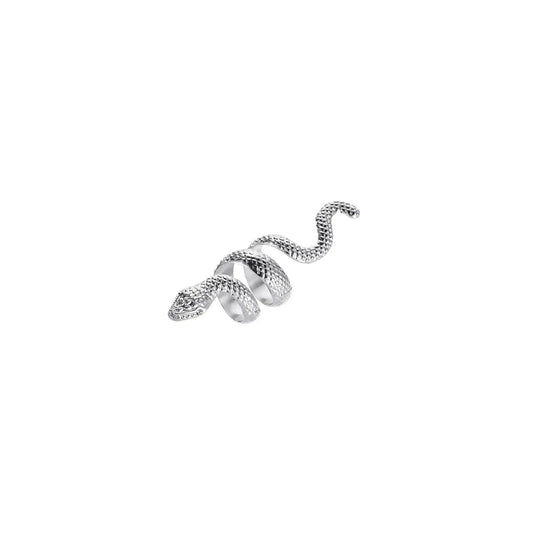 Adjustable Snake Ring Silver Snakes Store™