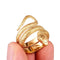 Serpent Ring Gold 316L Stainless steel Snakes Store™