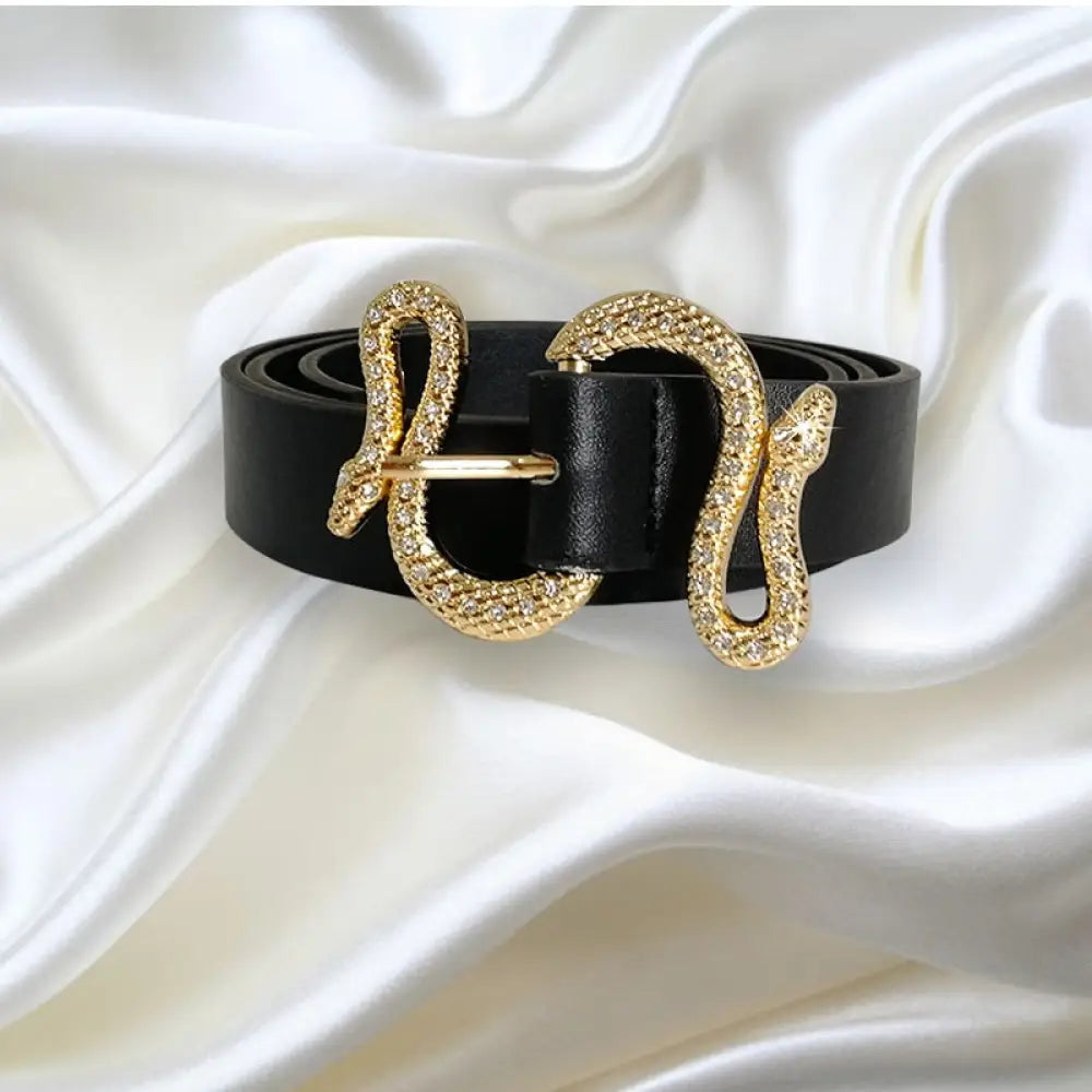 Black Belt With Snake Buckle Snakes Store™