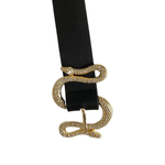 Black Belt With Snake Buckle - Vignette | Snakes Store