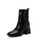 Black Snake Booties Black Genuine Leather Snakes Store™