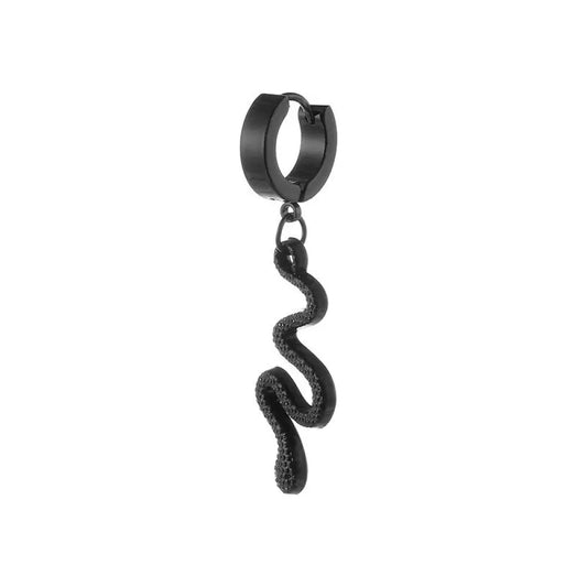 Black Snake Hoop Earrings Snakes Store™