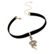 Black Snake Necklace Black and Silver 16" | 40cm Alloy Snakes Store™