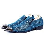 Blue Snake Print Shoes - Vignette | Snakes Store