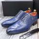 Blue Snake Shoes Blue Split Leather Snakes Store™