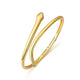 Boa Bracelet 925 Sterling Silver 7.5" | 19 cm Gold Snakes Store™