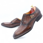 Brown Snake Print Shoes - Vignette | Snakes Store