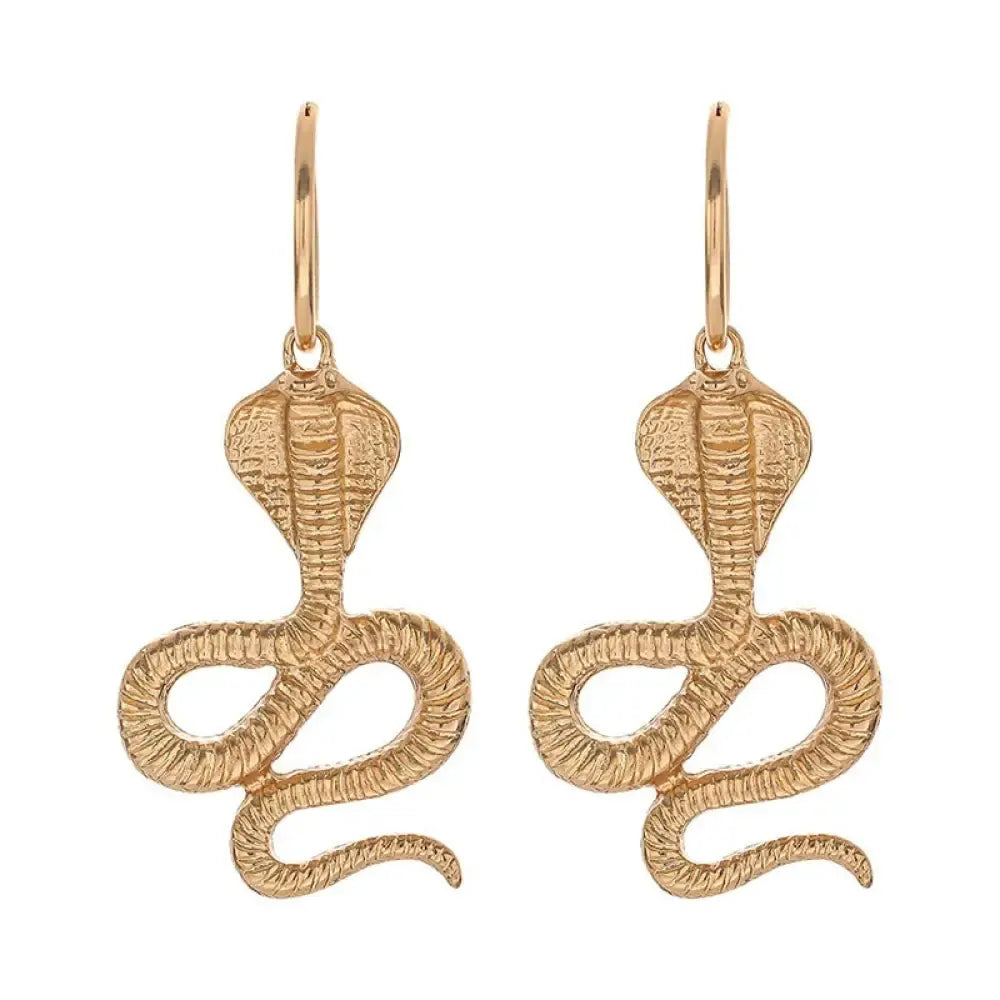 Cobra Earring Gold Snakes Store™