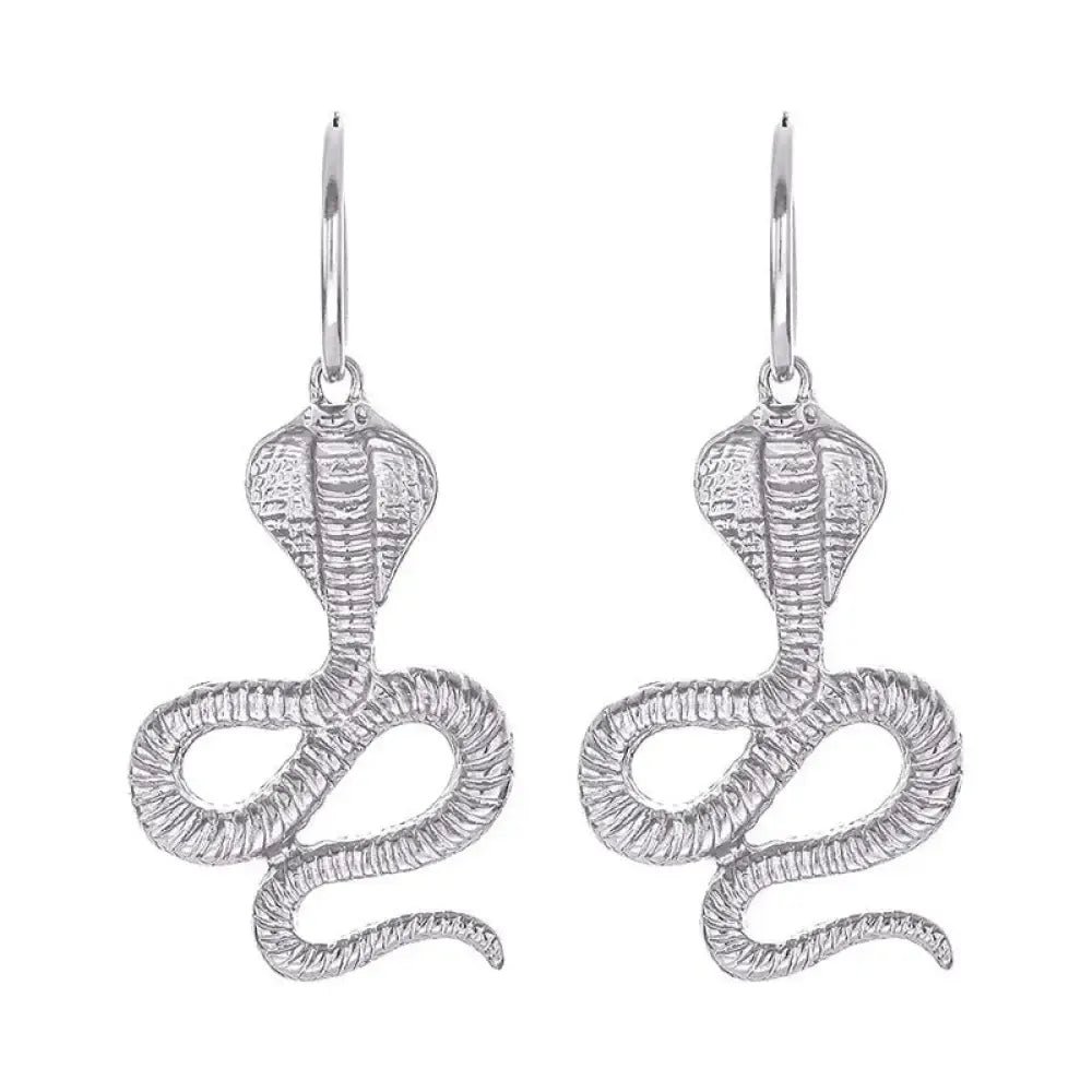 Cobra Earring Silver Snakes Store™