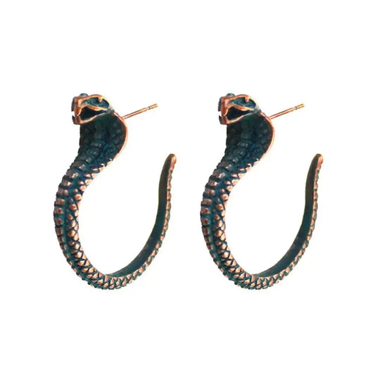 Cobra Hoop Earring Gold Snakes Store™