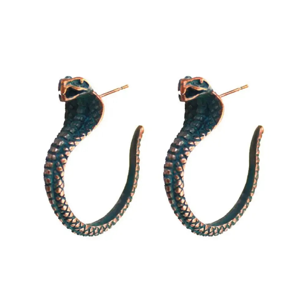 Cobra Hoop Earring Gold Snakes Store™