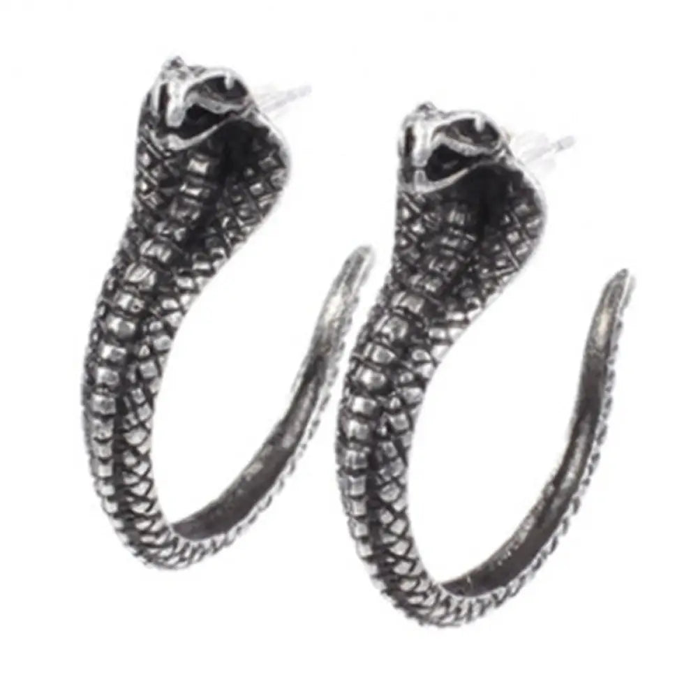 Cobra Hoop Earring Silver Snakes Store™