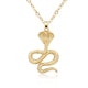 Cobra Pendant Gold 20" | 50cm 316L Stainless Steel Snakes Store™