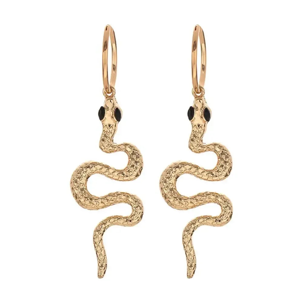 Dangling Snake Earrings Gold Fits for all Alloy Snakes Store™