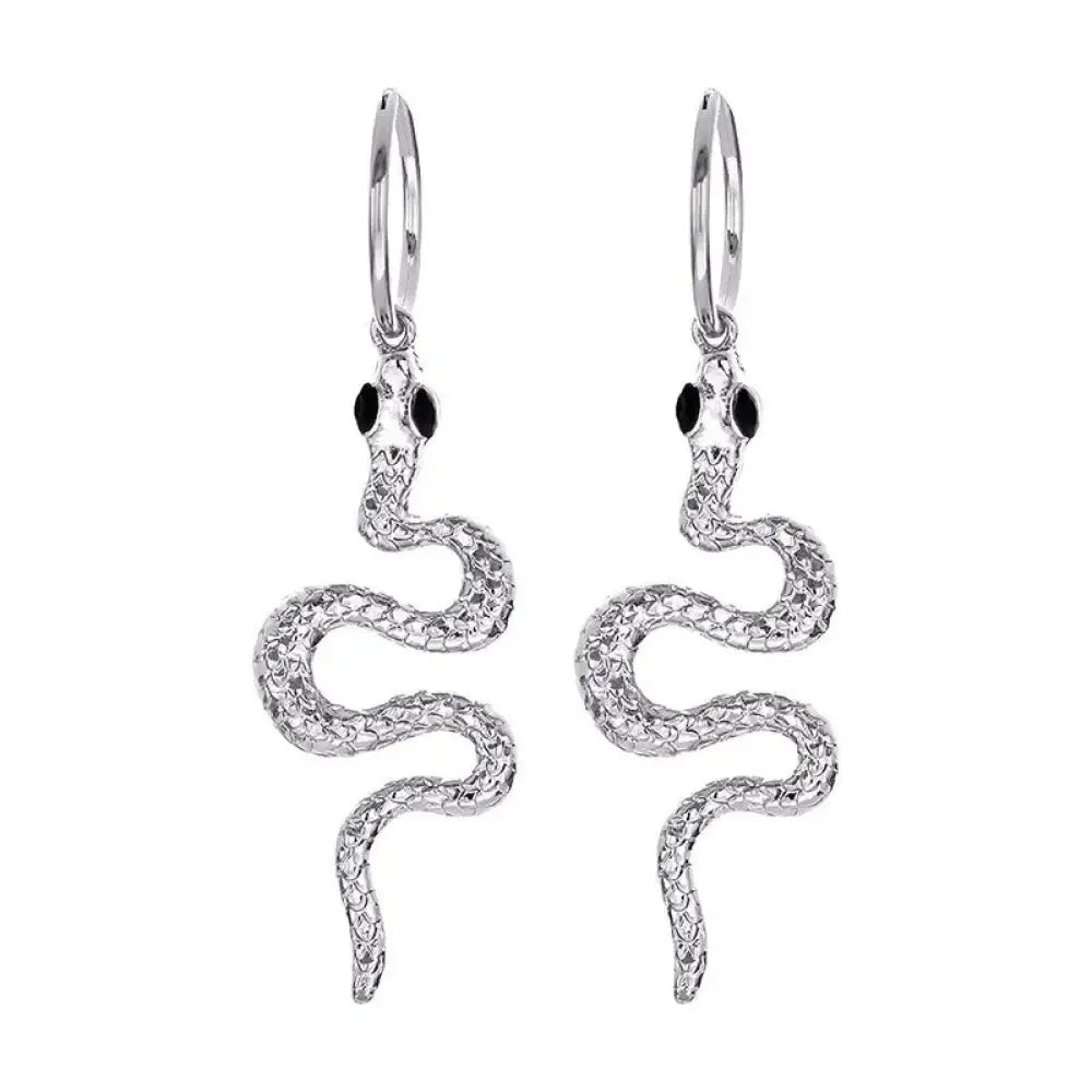 Dangling Snake Earrings Silver Fits for all Alloy Snakes Store™