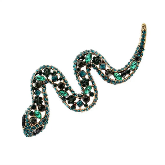 Emerald Snake Brooch Emerald Snakes Store™