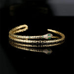 Gold Snake Cuff Bracelet - Vignette | Snakes Store