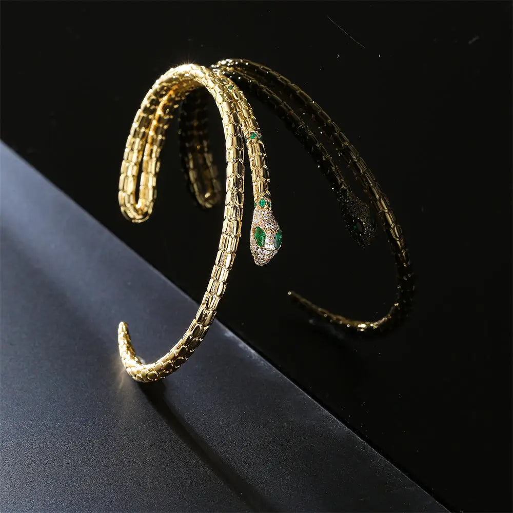 Gold Snake Cuff Bracelet Snakes Store™