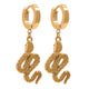 Gold Snake Hoop Earrings Gold Fits for all 316L Stainless Steel Snakes Store™