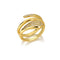 Gold Snake Wrap Ring Gold 925 Sterling Silver Snakes Store™