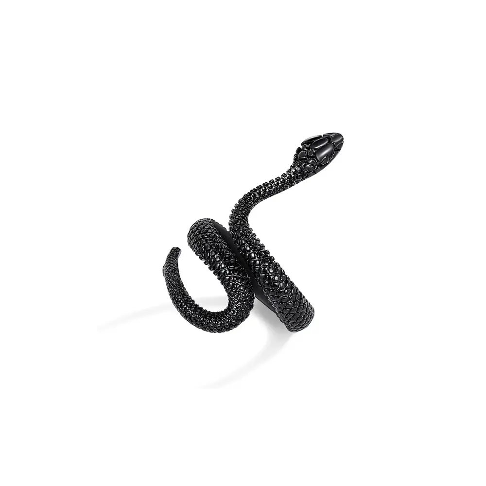 Gothic Snake Ring Black Snakes Store™