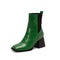 Green Snake Booties Green Genuine Leather Snakes Store™