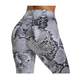 Grey Snake Print Leggings Grey Snakes Store™