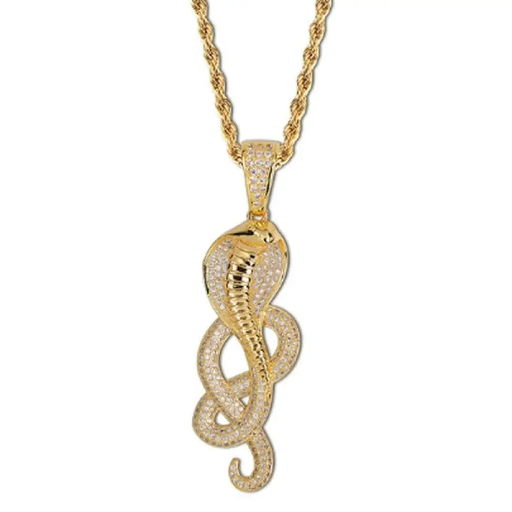 King Cobra Necklace Gold Snakes Store™