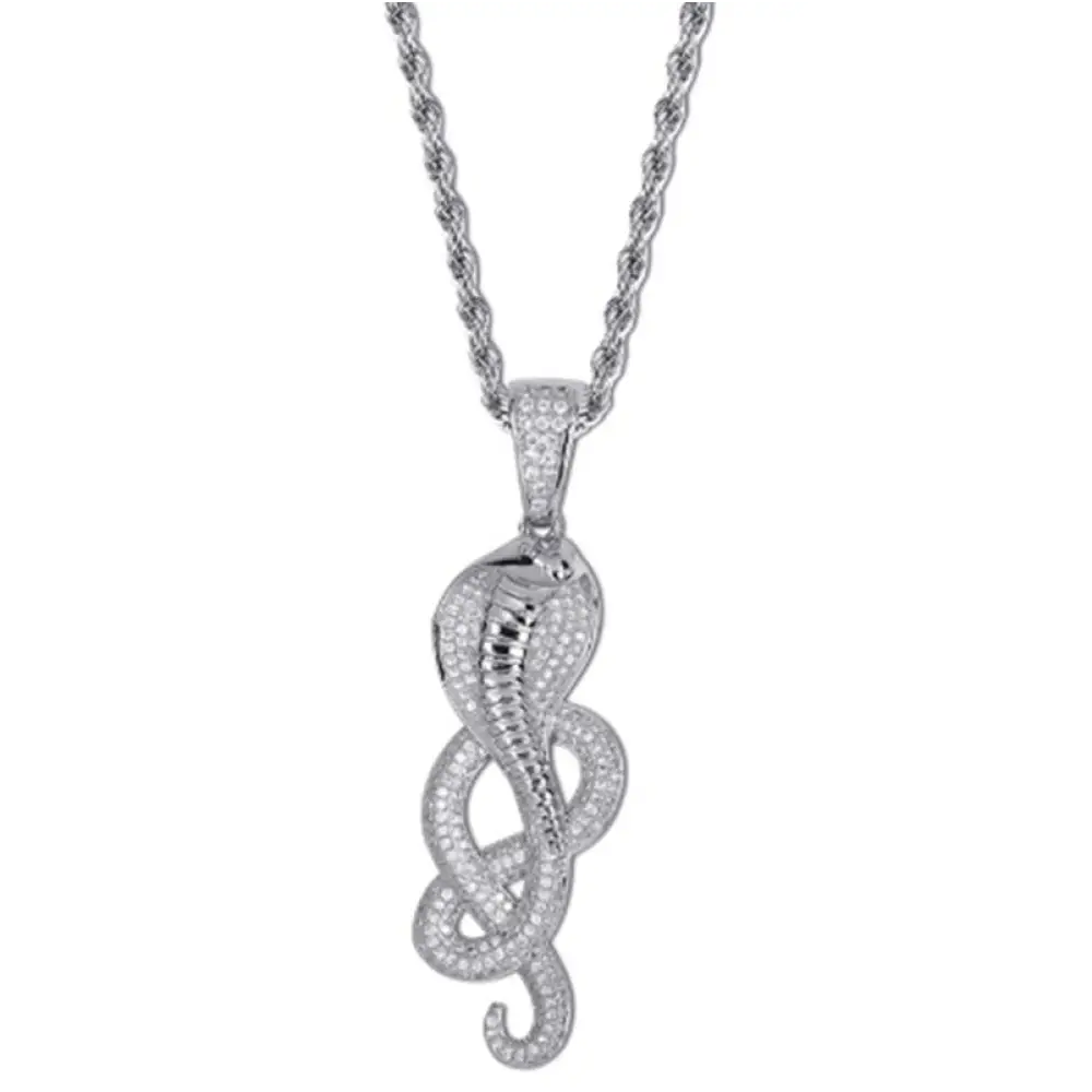 King Cobra Necklace Silver Snakes Store™