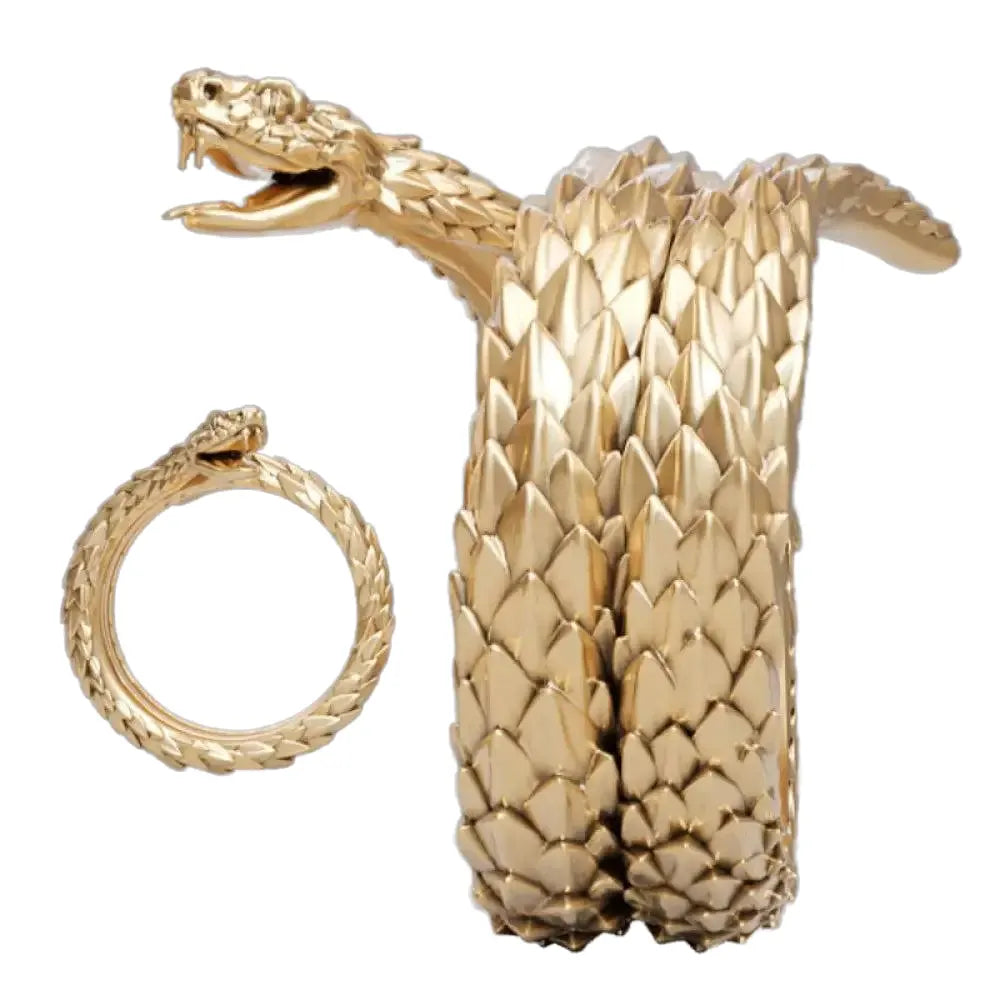 Men's Gold Snake Ring Snakes Store™