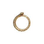 Men's Gold Snake Ring - Vignette | Snakes Store