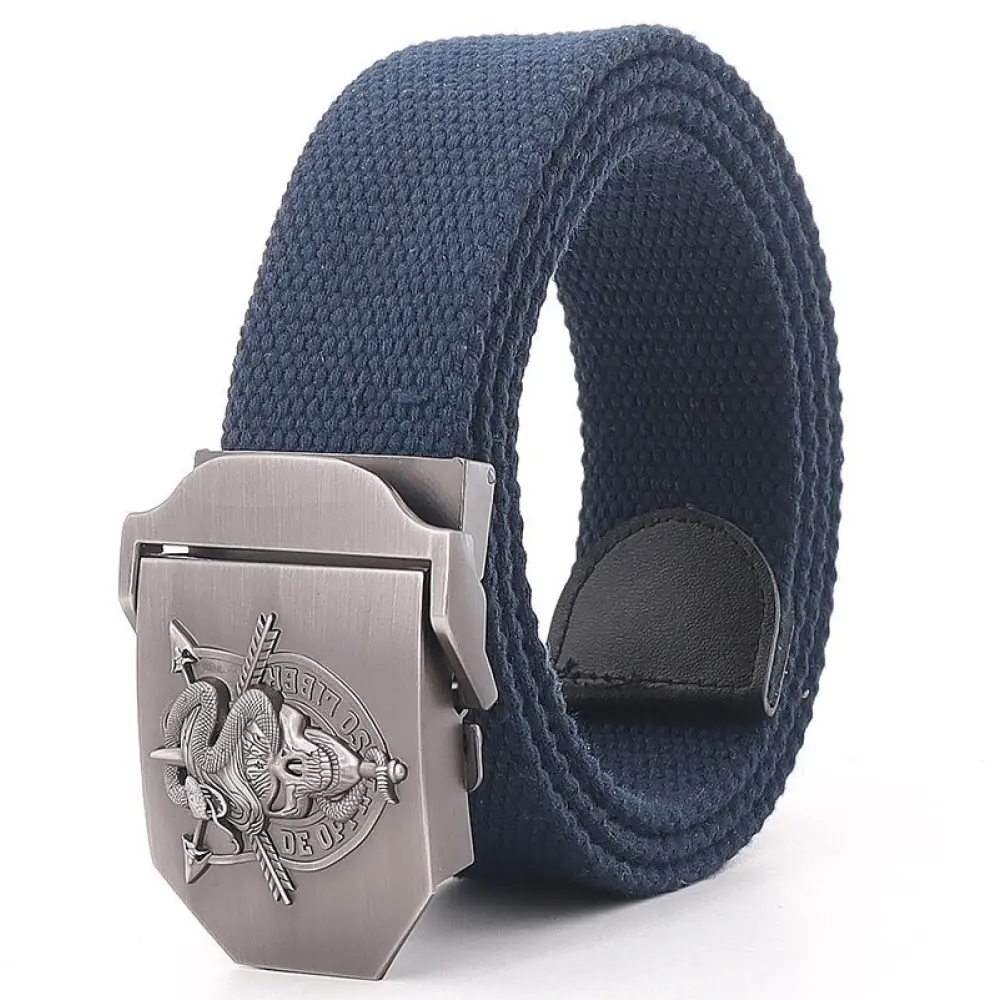 Snake Clasp Belt Blue Canvas Snakes Store™