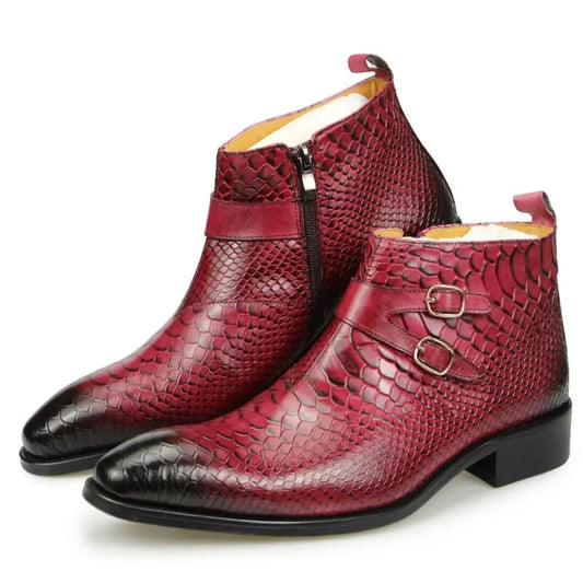 Mens Snake Skin Shoes Red Snakes Store™