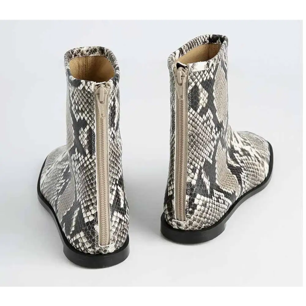 Python Ankle Booties Snakes Store™