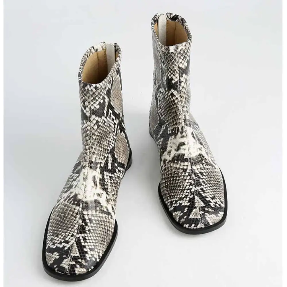 Python Ankle Booties Snakes Store™