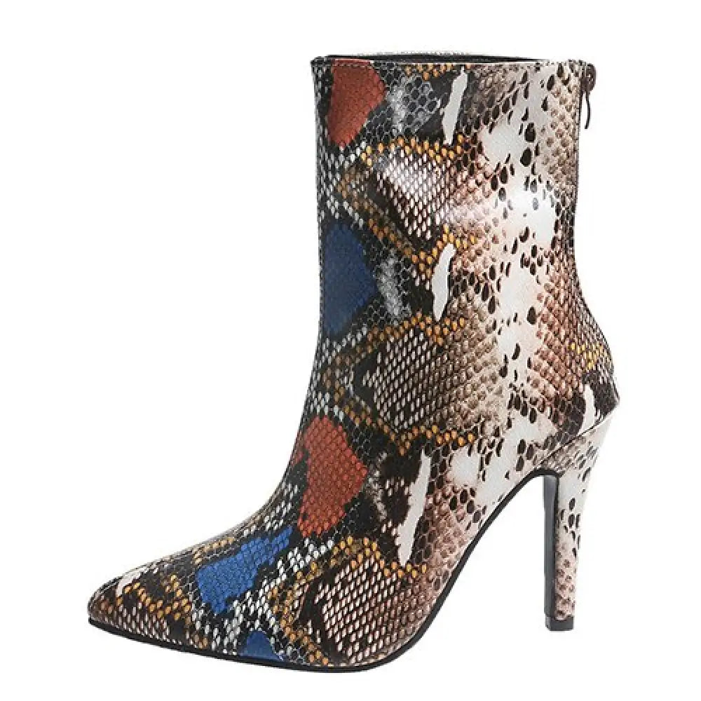 Python Booties Beige Snakes Store™