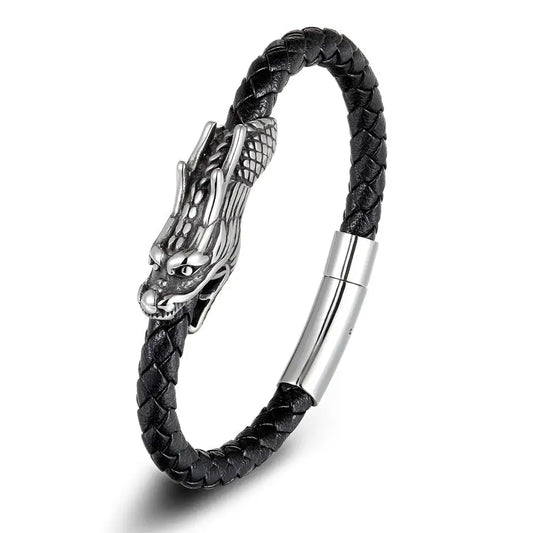 Python Leather Bracelet Snakes Store™