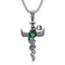 Python Pendant Green gem 316L Stainless Steel Snakes Store™