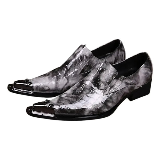Python Shoes Mens Grey Snakes Store™