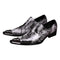 Python Shoes Mens Grey Split Leather Snakes Store™