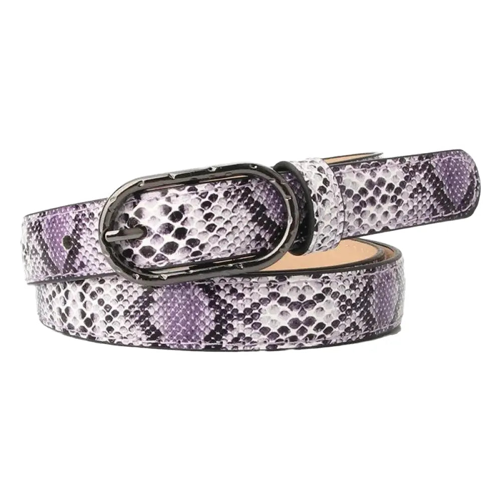 Python Skin Belt Purple 41" | 105cm Snakes Store™