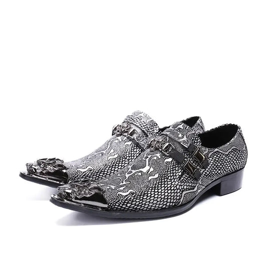 Black snakeskin dress hot sale shoes