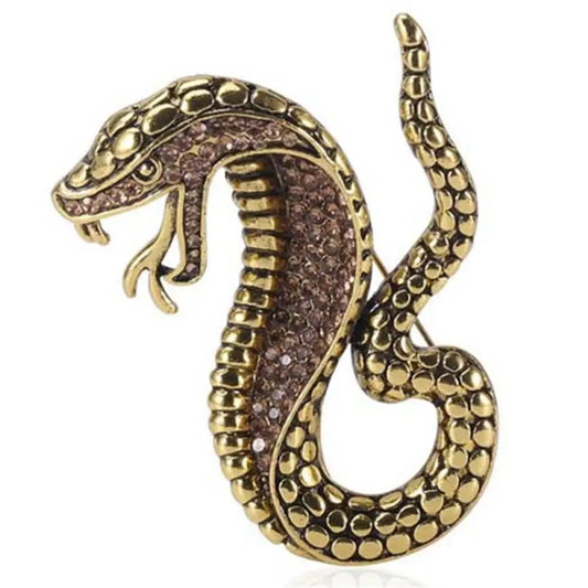 Serpent Brooch gold Snakes Store™