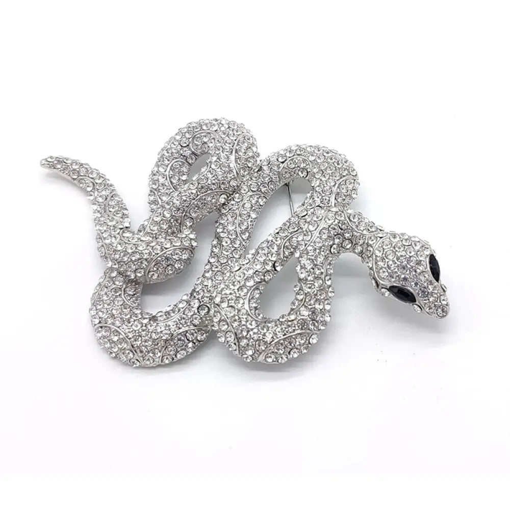 Silver Snake Brooch Silver Fits for all Alloy Snakes Store™