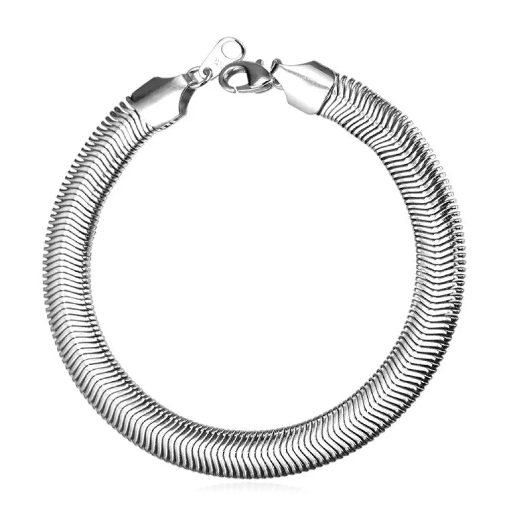 Silver Snake Chain Bracelet Default Title Snakes Store™